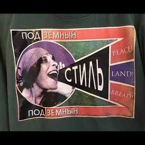 Vintage Russian Cyrillic language tee Men’s XL